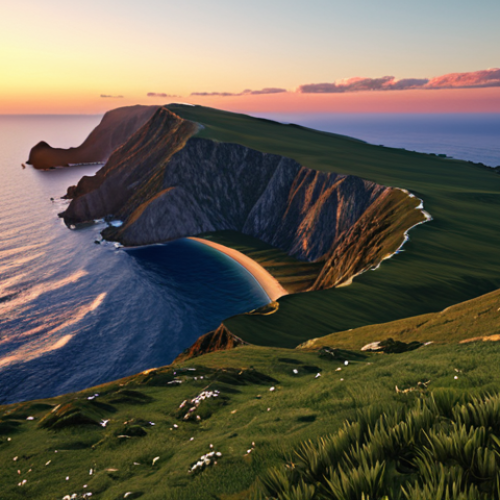 Image Prompt 1: The Tranquil Sunset Point View**