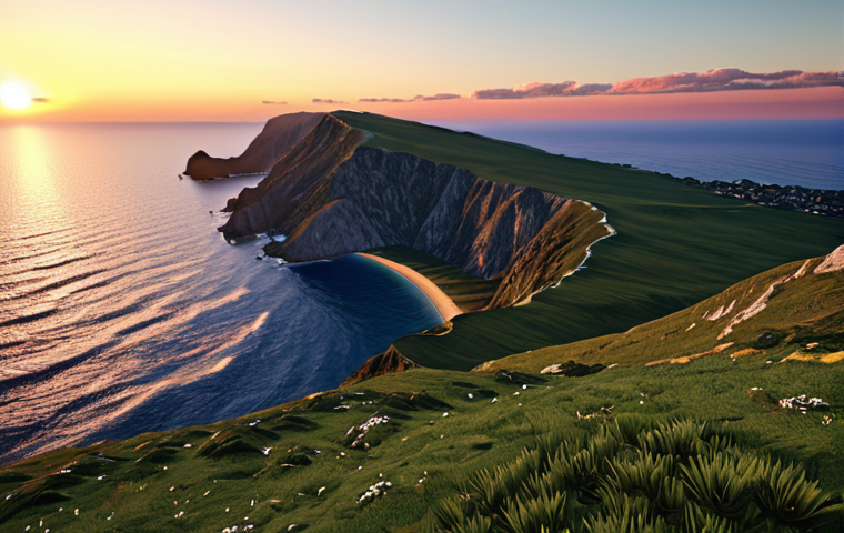 Image Prompt 1: The Tranquil Sunset Point View**