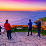 Home 12 선셋포인트 아름다운 명소 - Sunset View**
"People enjoying a vibrant sunset at Sunset Point, laughing, chatting, taking photos,...