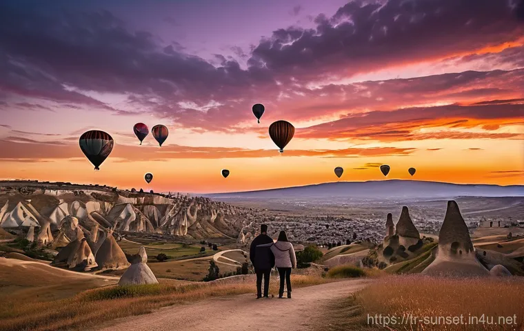 선셋포인트 명소에서의 가족 여행 - **Prompt:** A Turkish family, consisting of a mother, father, and two children (a girl aged about 8 ... 선셋포인트 명소에서의 가족 여행 - **Prompt:** A Turkish family, consisting of a mother, father, and two children (a girl aged about 8 ...