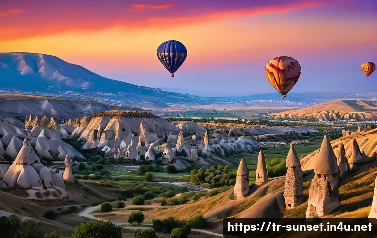 선셋포인트 인스타그램 핫플레이스 - **Prompt 1: Mystical Cappadocian Sunset with Hot Air Balloons**
    "A breathtaking panoramic view o...